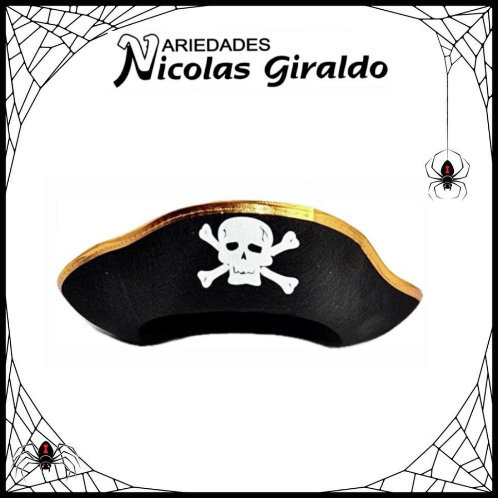 @Sombrero halloween pirata niño