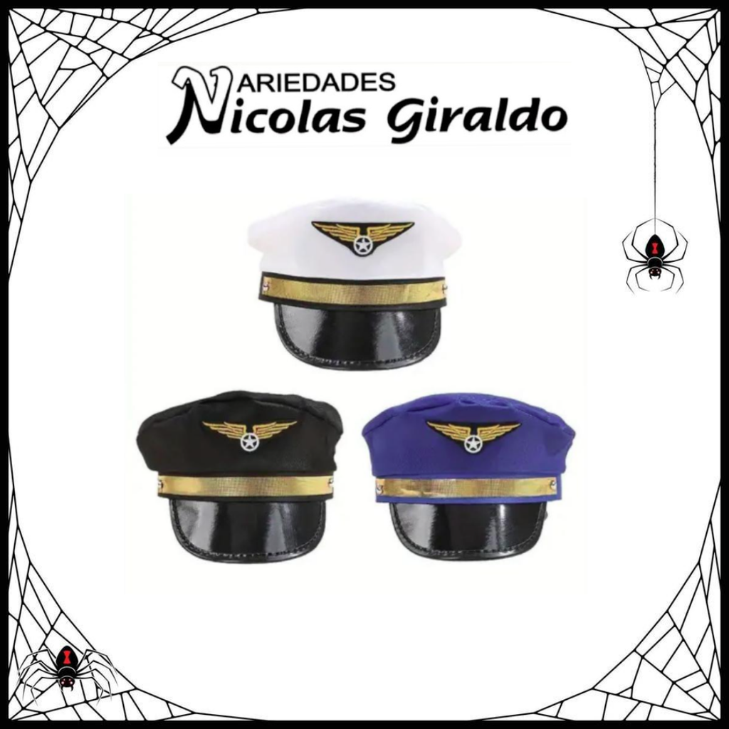 @gorra halloween de piloto