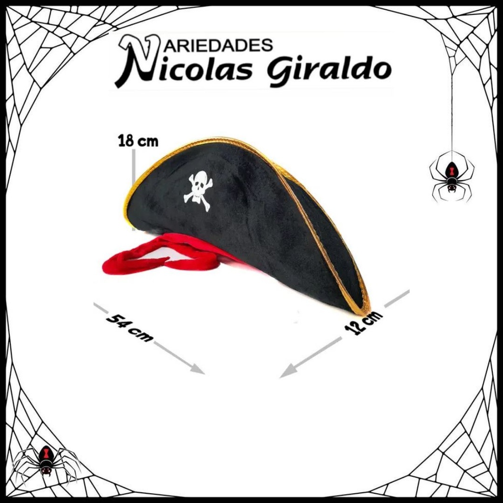 @sombrero halloween pirata
