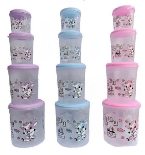 Tarro mercado x4 estampado pastel proyecciones