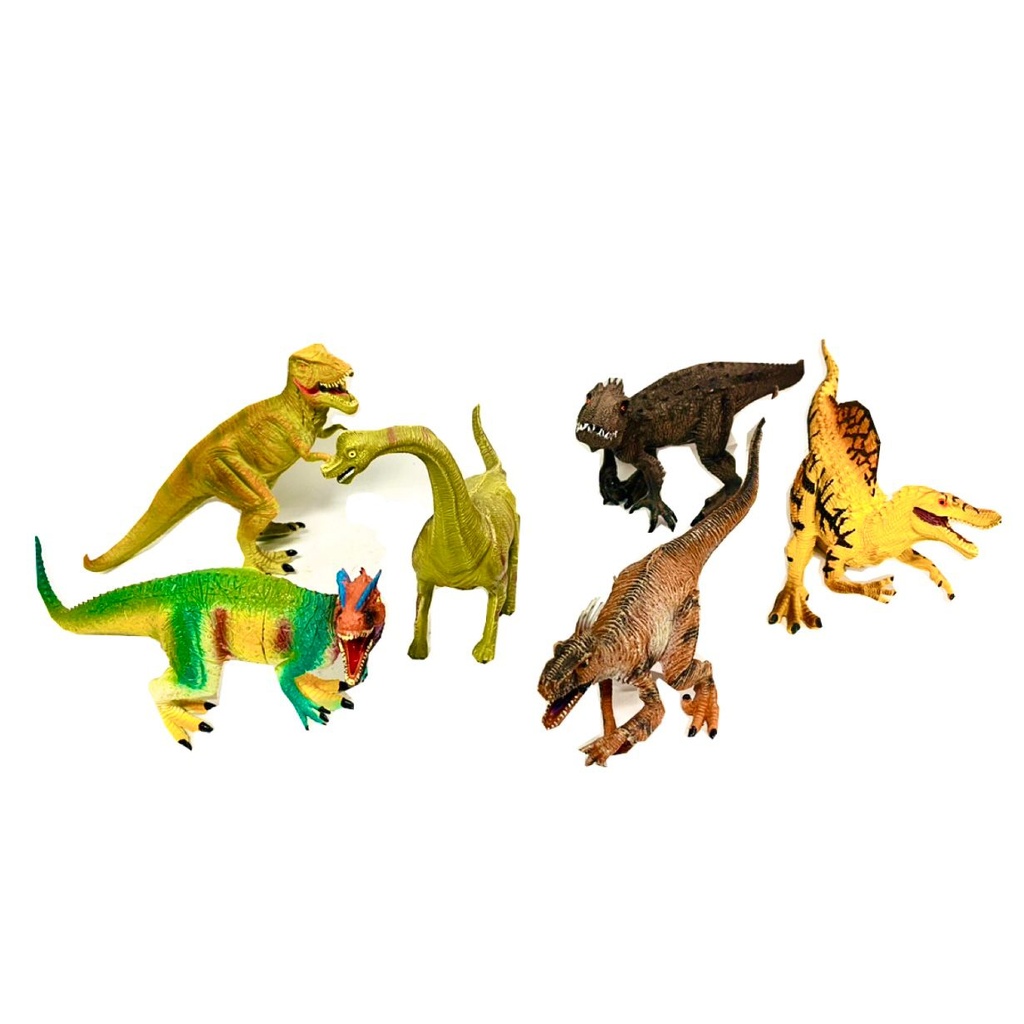 @(AB-02)Animal dinosaurio plastico mediano x1
