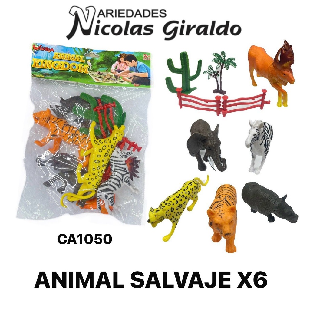 Animal salvaje x6