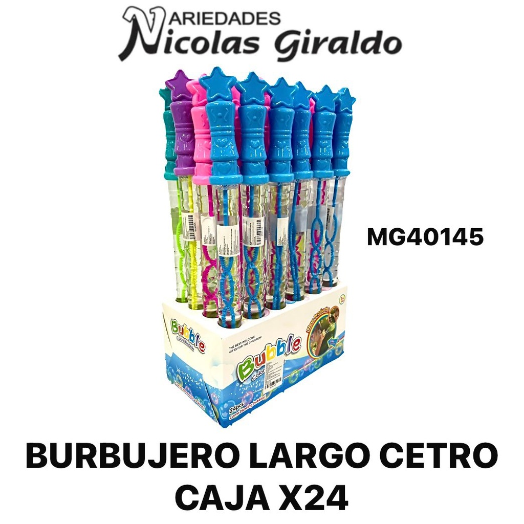 Burbujero largo cetro caja x24 