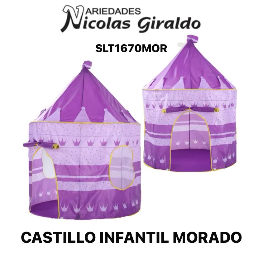 @Castillo infantil morado