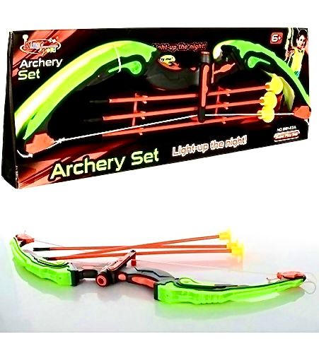 Arco lanza flechas grande fino caja