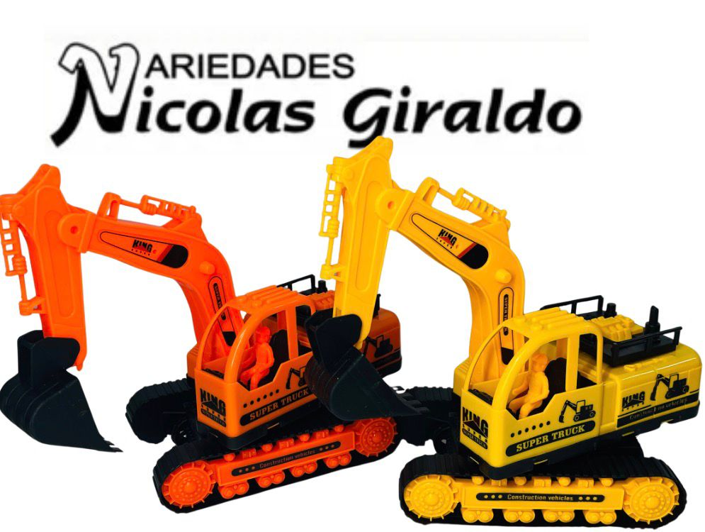 Carro constructor retro oruga grande