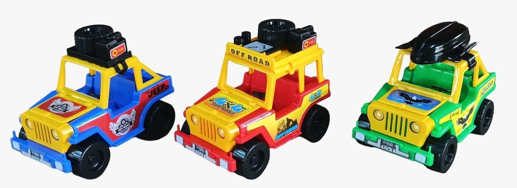 Carro jeep safari color plastico proyecciones