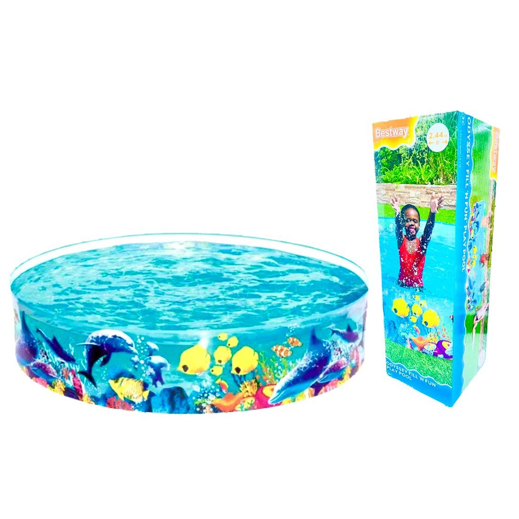 Piscina rigida grande 2.44m x46cm 