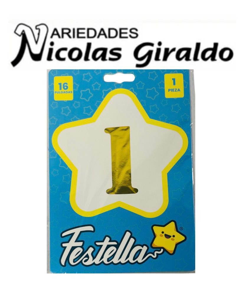 @Numero inflable dorado #1 (05-133)