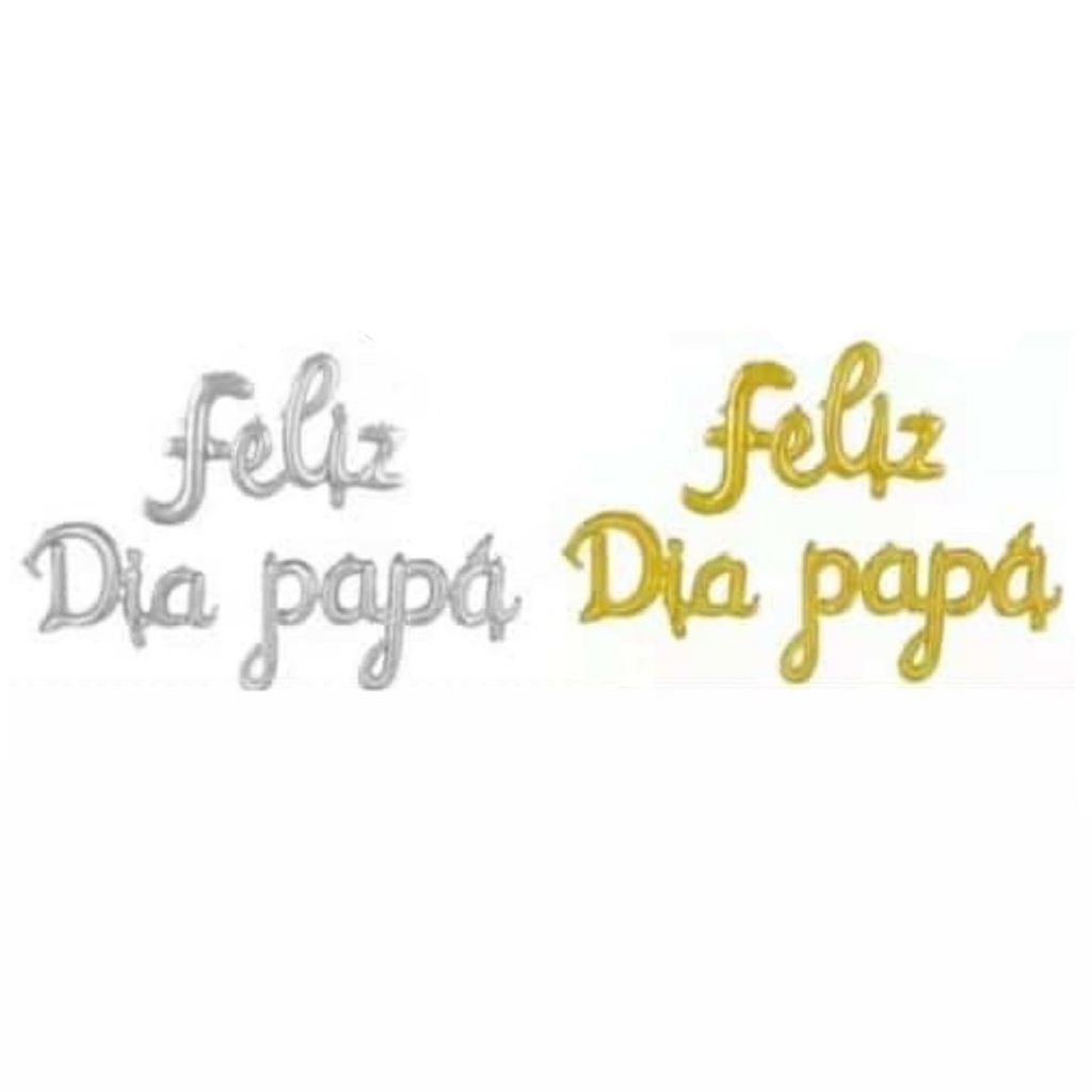Inflable "feliz dia papa" cursivo