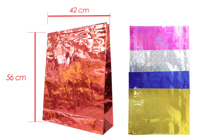 Bolsa regalo tornasol grande 32x45 pqtx12