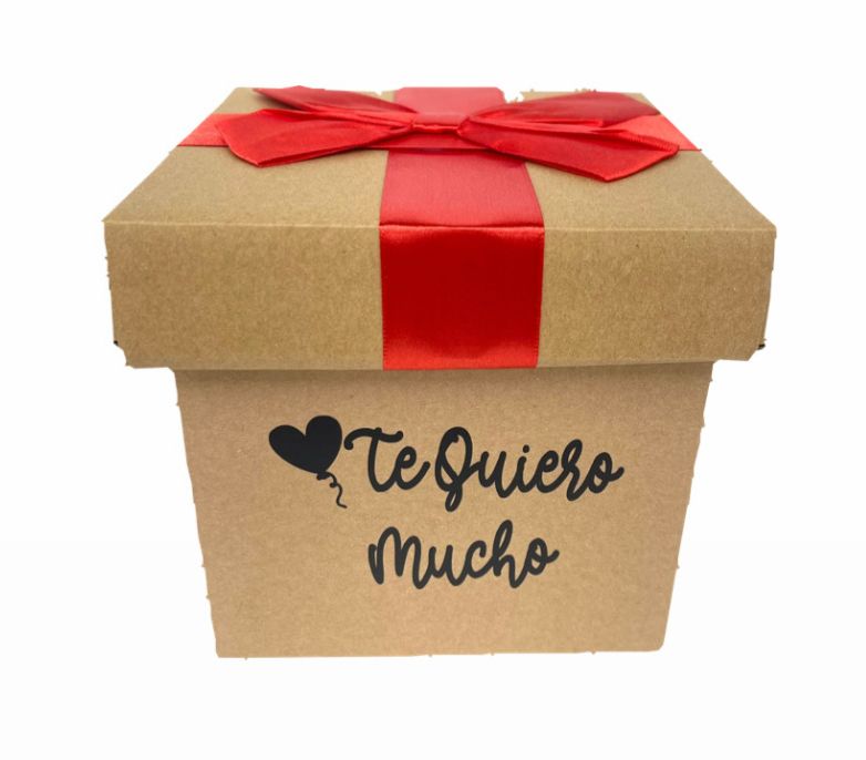 Caja ancheta carton moño 20x20x21