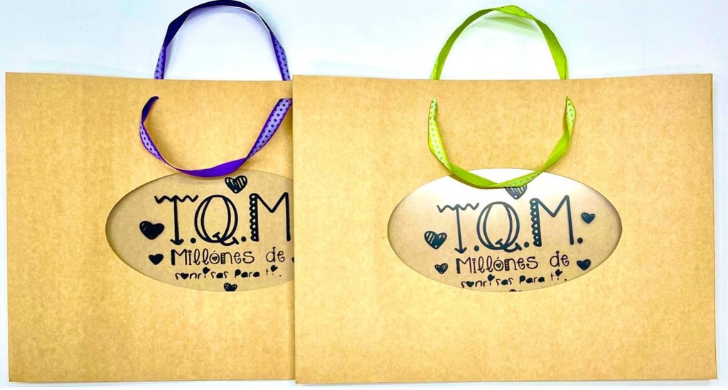 Bolsa regalo cariñito maxi horizontal kraft 47x34