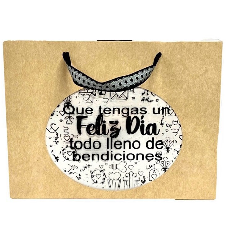 Bolsa regalo cariñito mediana horizontal ventana mensaje