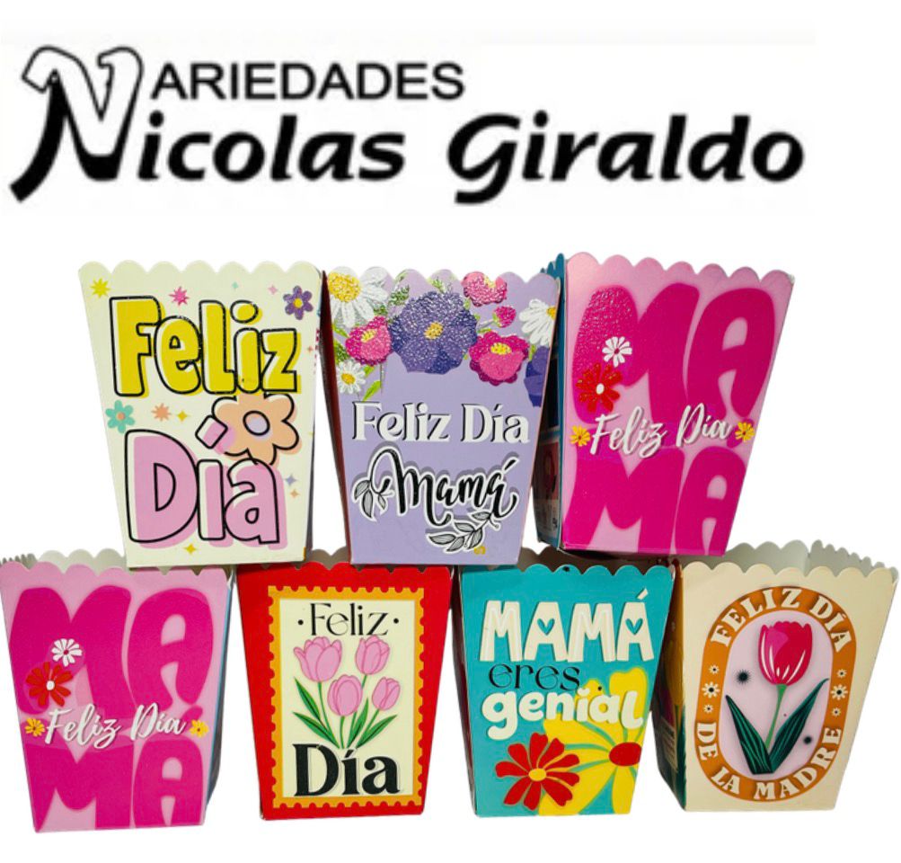 Caja ancheta crispetera Pequeña x12 