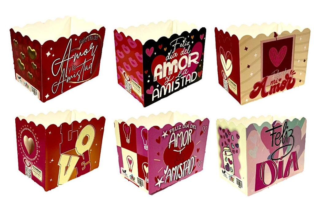 Caja ancheta crispetera mediana x12 