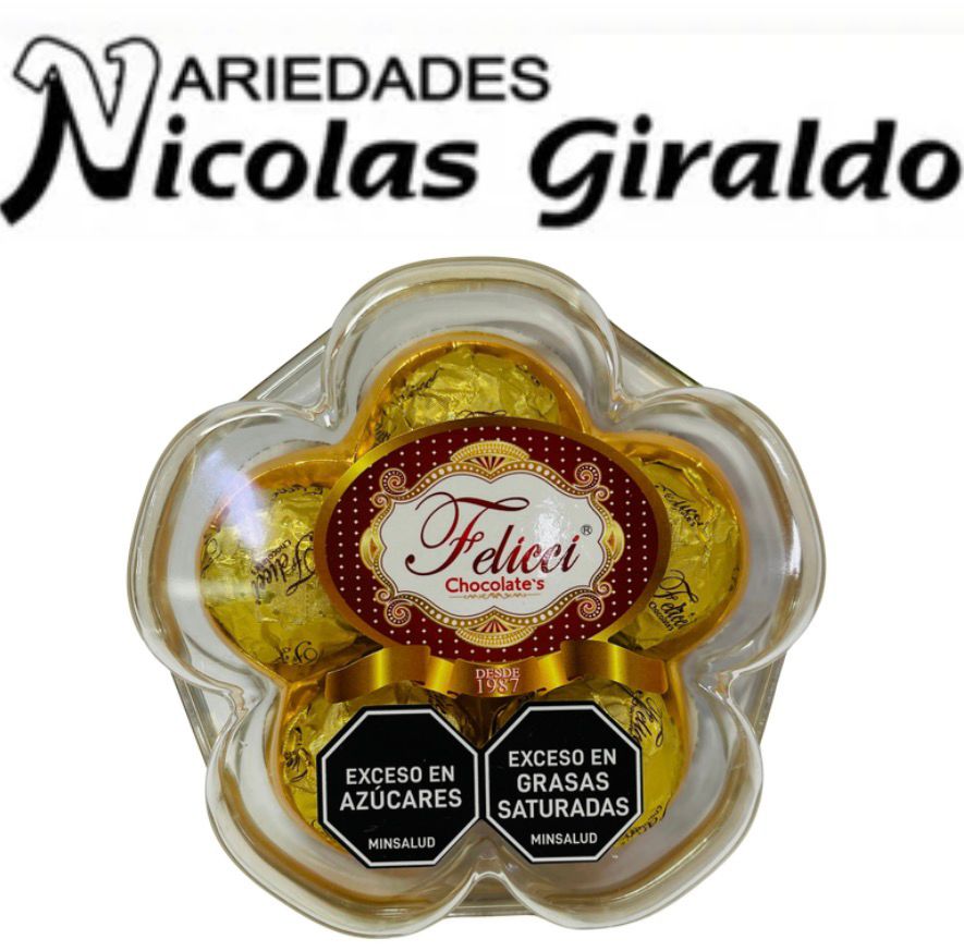 Chocolate feliccie flor x5