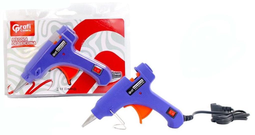 Pistola silicona pequeña fina graficolors 