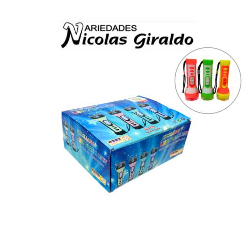 DK-2456@Llavero linterna neon mediana caja x48