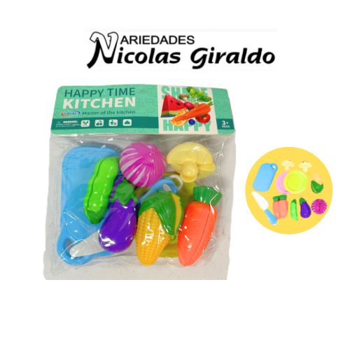 Vajilla infantil fina set de verduras