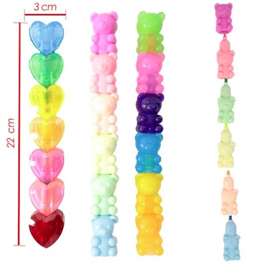 Resaltador torre figura x7 colores 