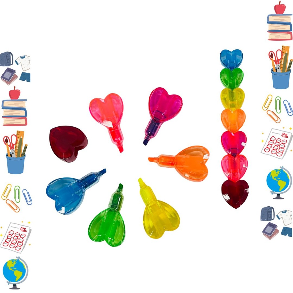 Resaltador torre figura x7 colores 