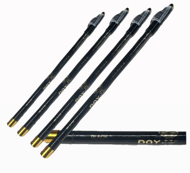 (YG252-L)Lapiz ojos sencillo negro x12