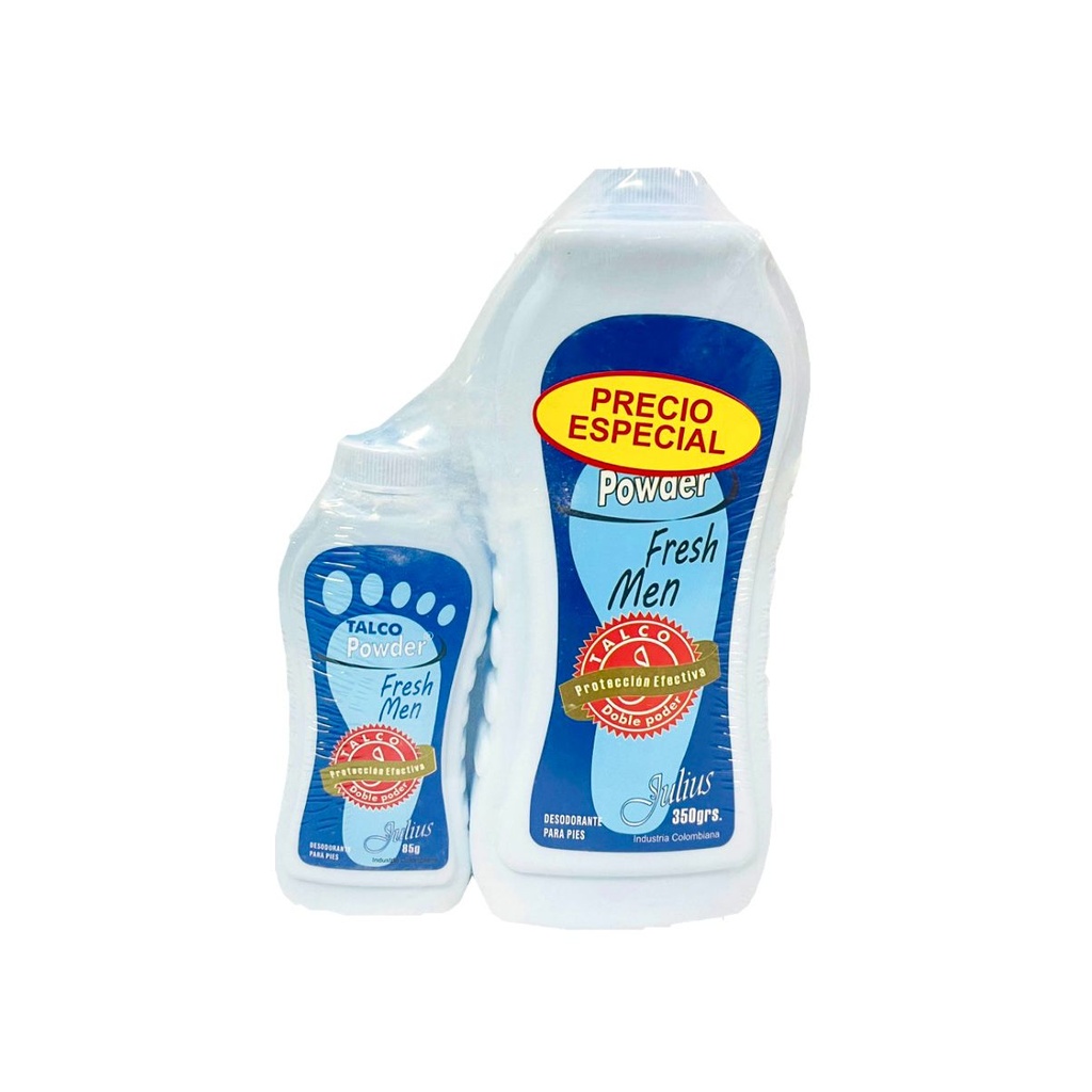 Talco oferta julius 350+85