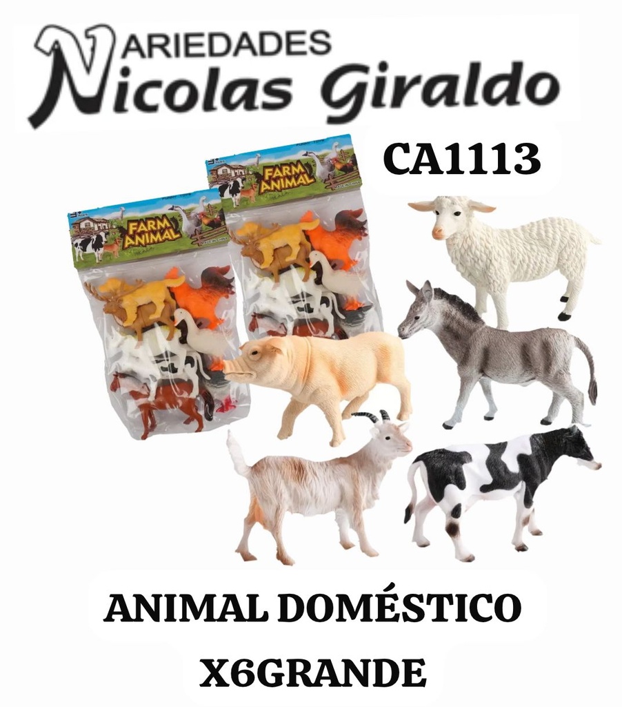 Animal domestico x6 grande