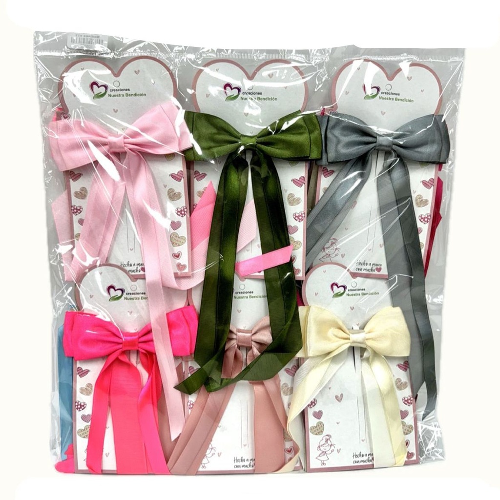 @Moño coquette mediano color bolsa x12 