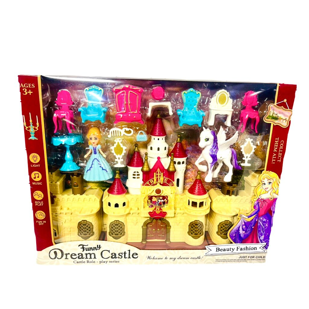 Castillo infantil caja con accesorios   