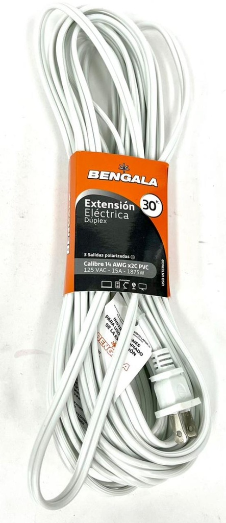 Extension blanca bengala x30 ft 