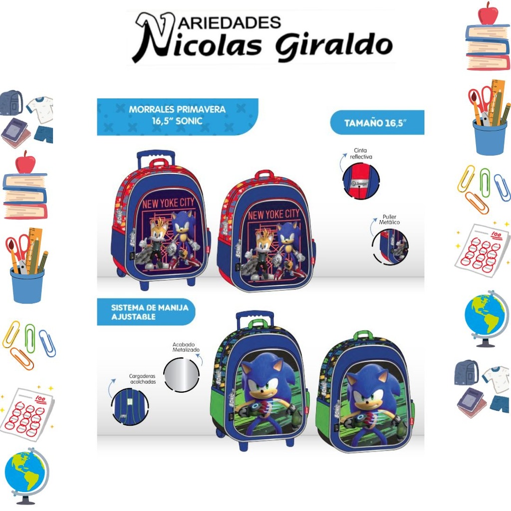 Morral prim. ruedas grande sonic
