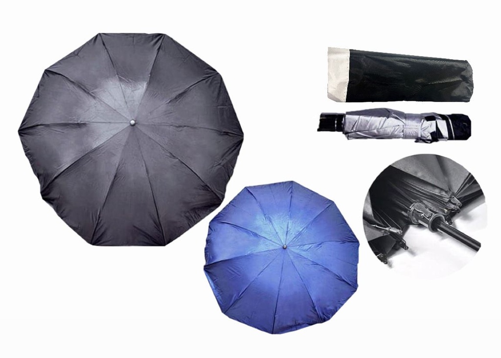 (PT19079)Sombrilla dama semi presidencial con filtro f.entero 105CM