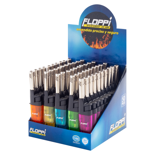 Encendedor gas floppi mini caja x25  