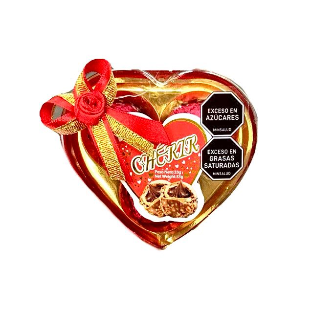 Chocolate adro corazon X3