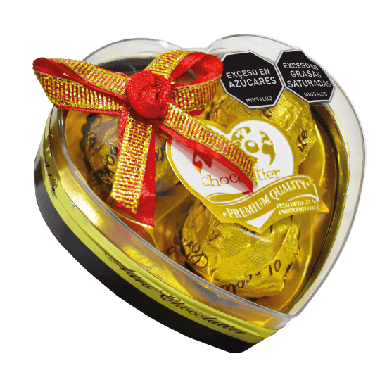 Chocolate adro corazon X3
