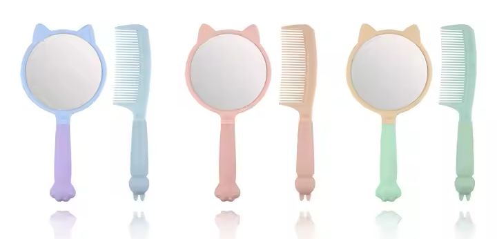 Set cepillo mas espejo figuras 