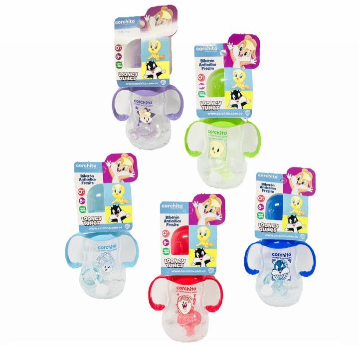 Tetero corchito pequeño con valvula antireflujo x1