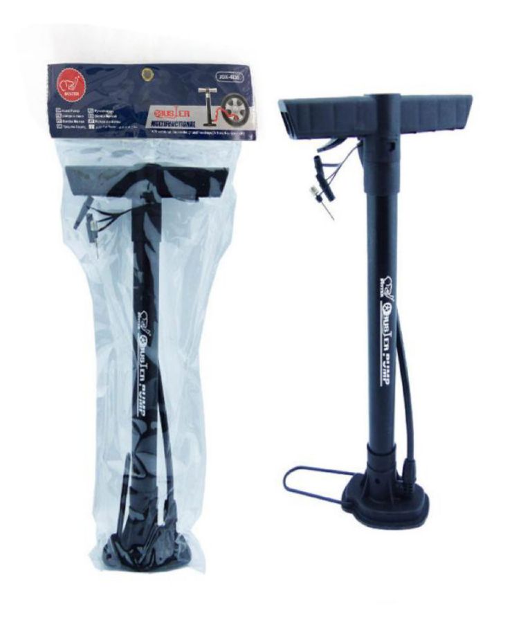 Inflador manual de bicicleta fino pequeño