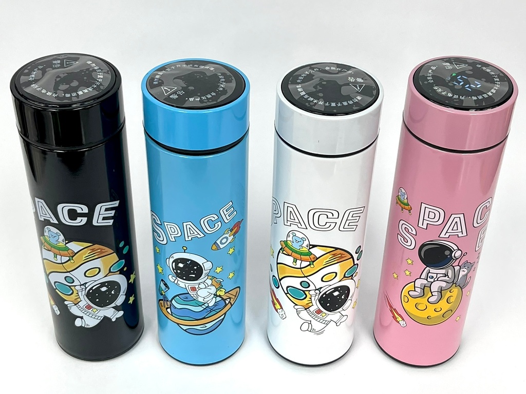 Termo metal temperatura estampado astronauta 