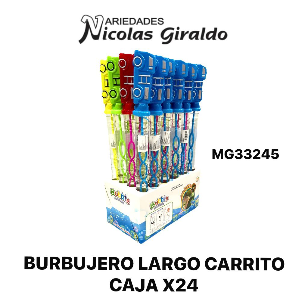 Burbujero largo carrito caja x24  