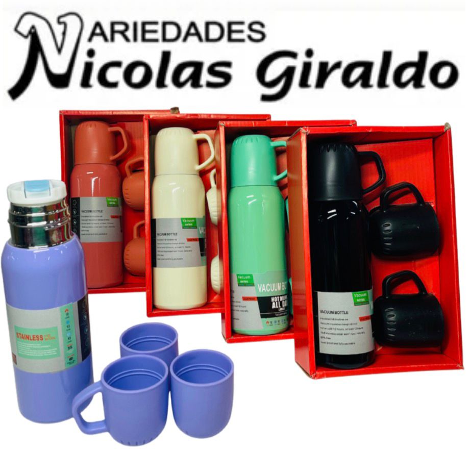 Termo metal fino con pocillos vacuum