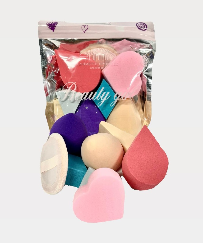 Set pomos beaty blenders x8