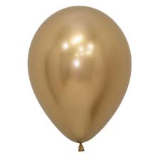 Bomba ballons r12x12 metal dorado 