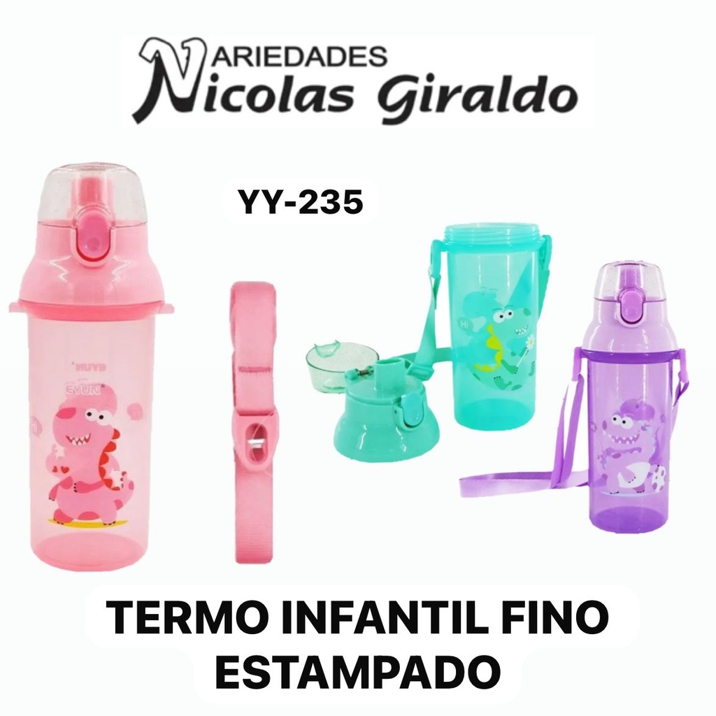 @Termo infantil fino estampado 