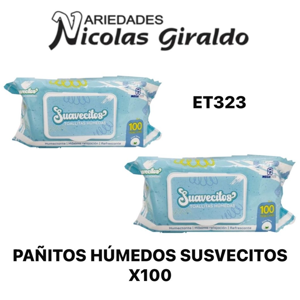 Pañitos humedo suavecitos X100