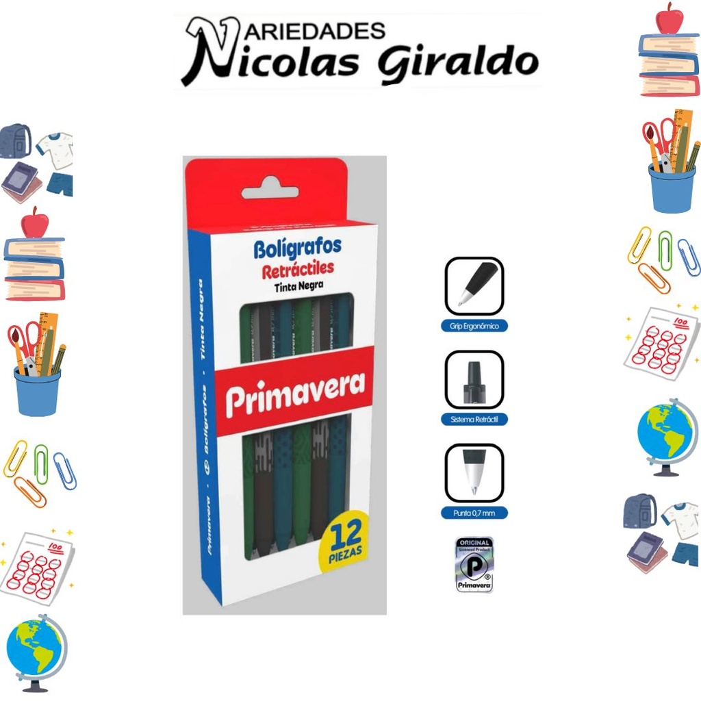 Lapicero primavera hombre x12  