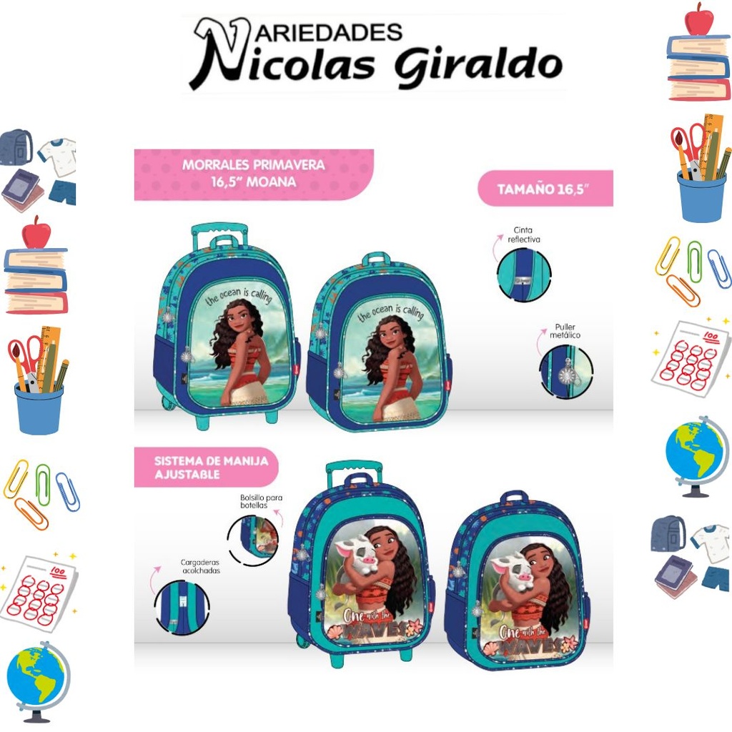 Morral prim. ruedas grande moana