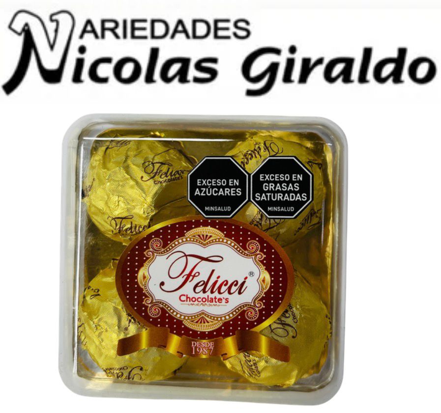 Chocolate feliccie cuadrado X4